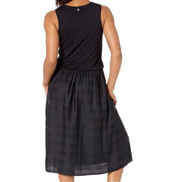 NWTs Prana Midi Dress with pockets - Black Size Small - Picture 4 of 10